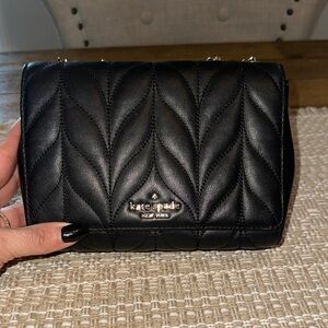 Kate Spade Black Quilted Crossbody Bag